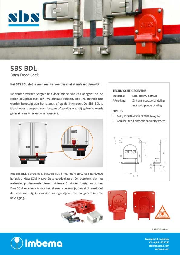 Leaflet SBS BDL slot